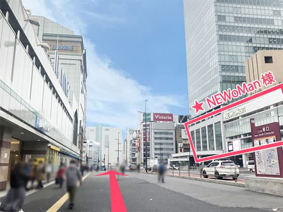 JR線「新宿駅」南口からの道順：２