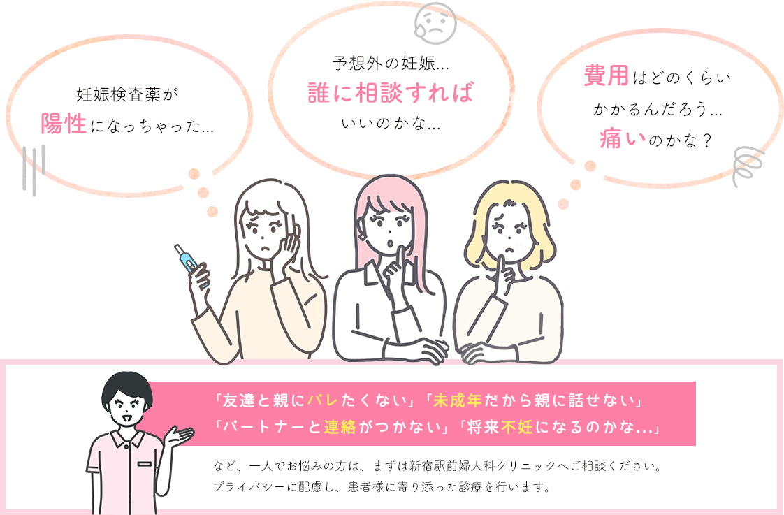予期せぬ妊娠にお悩みの方へ